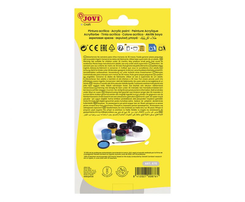 JOVI Acrylic Paint 6x55ml - Image 5