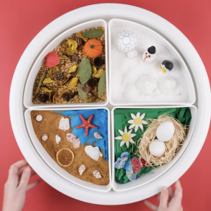 How to make a four seasons sensory table