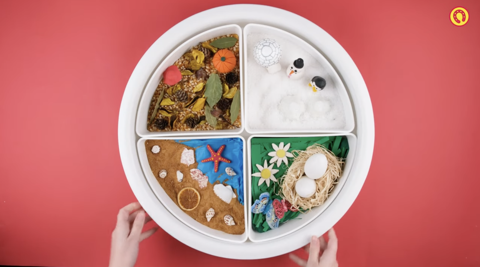 How to make a four seasons sensory table