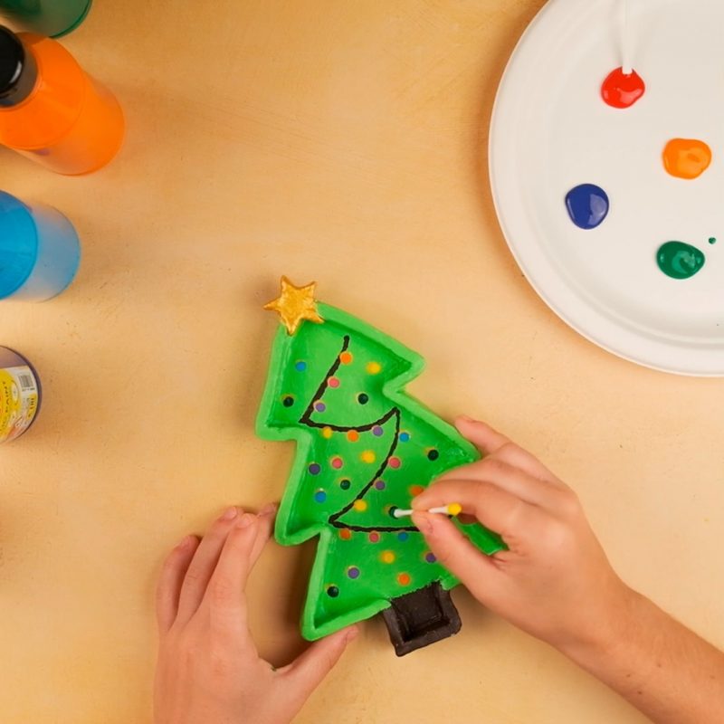 How to Make a Christmas Tree Bowl with Air Dry Clay - Image 8