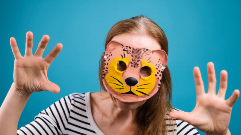 How to Make a Fierce Leopard Mask with Paper-Mâché