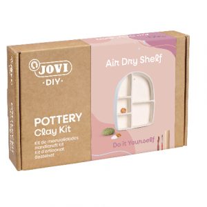 JOVI DIY Pottery Clay Kit to make a Shelf with Air Dry Clay