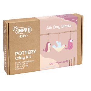 JOVI DIY Air Dry Clay Craft Kit - Birds