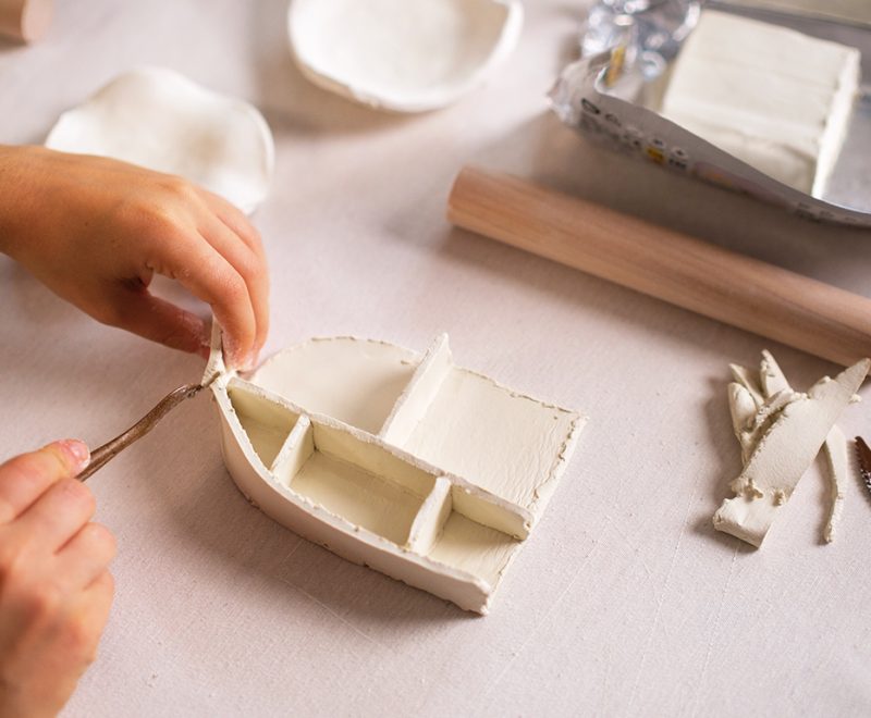 JOVI DIY Air Dry Clay Craft Kit - Mirror - Image 8