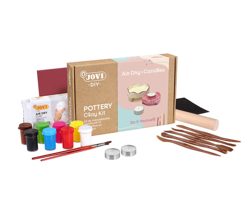 JOVI DIY Air Dry Clay Craft Kit - Candles - Image 2