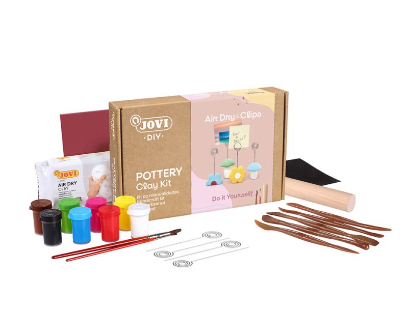 JOVI DIY Air Dry Clay Craft Kit - Clips - Image 2