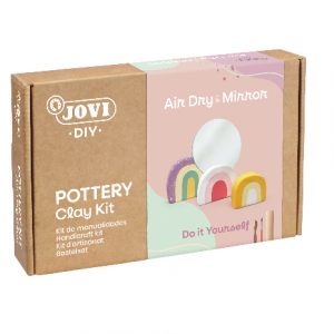 JOVI DIY Pottery Clay Kit with Air Dry + Mirror