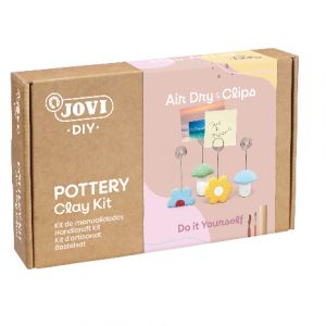JOVI DIY Pottery Clay Kit with Air Dry + Clips