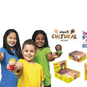 JOVI Plasticine Modelling Clay 6x15g - Multicultural Colours