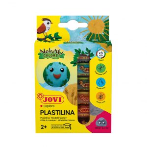 JOVI Plasticine Modelling Clay 6x15g - Nature Colours