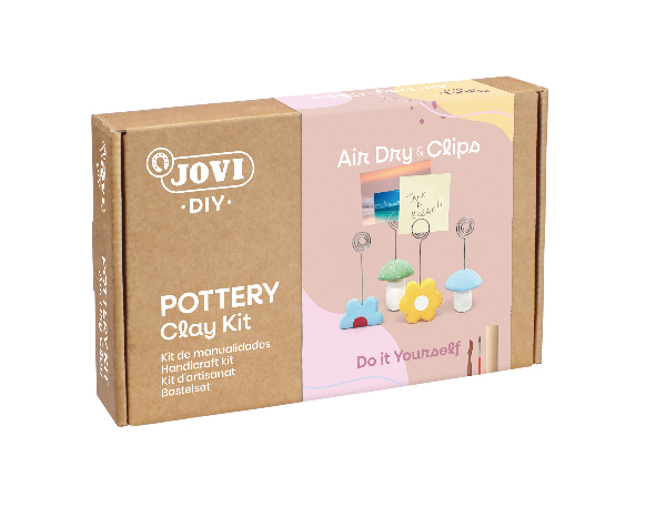 JOVI DIY Air Dry Clay Craft Kit - Clips