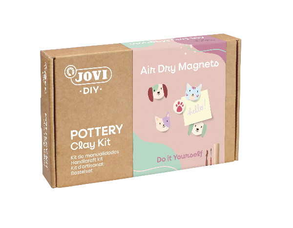 JOVI DIY Air Dry Clay Craft Kit - Magnets