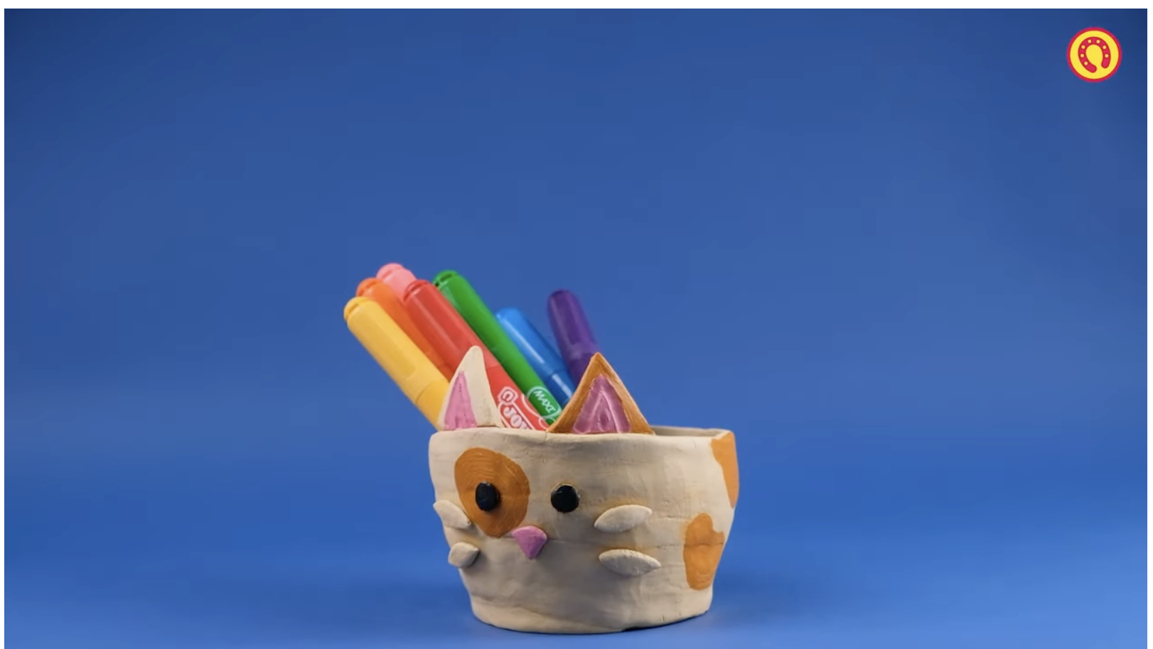 DIY Pencil Holder with Air Dry Clay