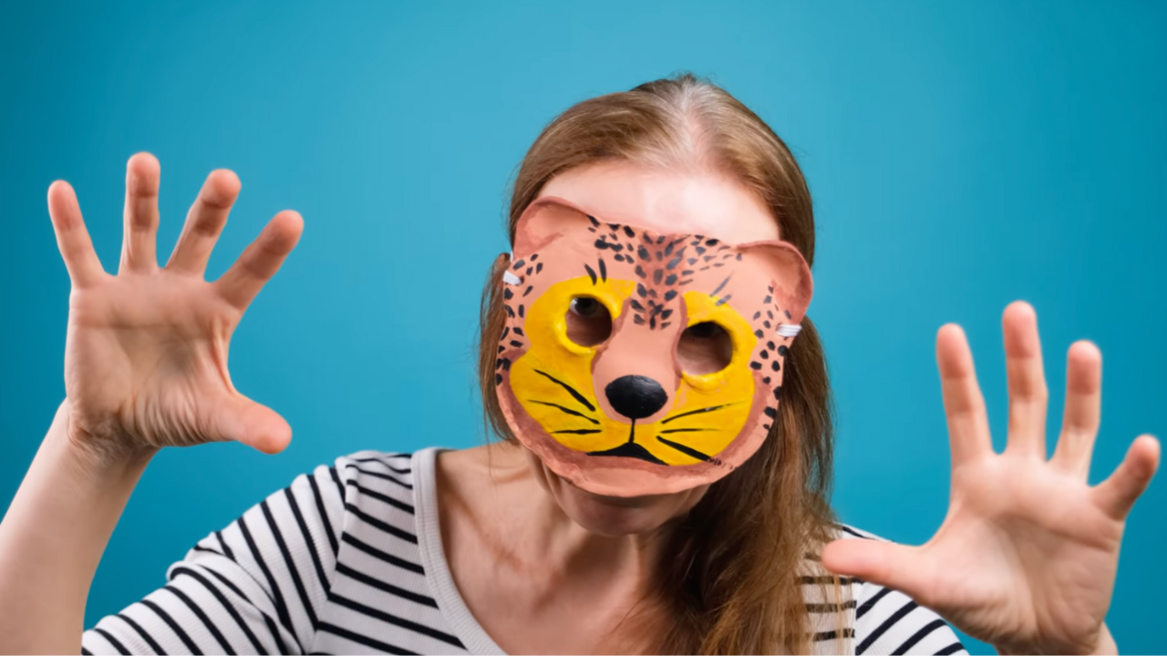 How to Make a Fierce Leopard Mask with Paper-Mâché