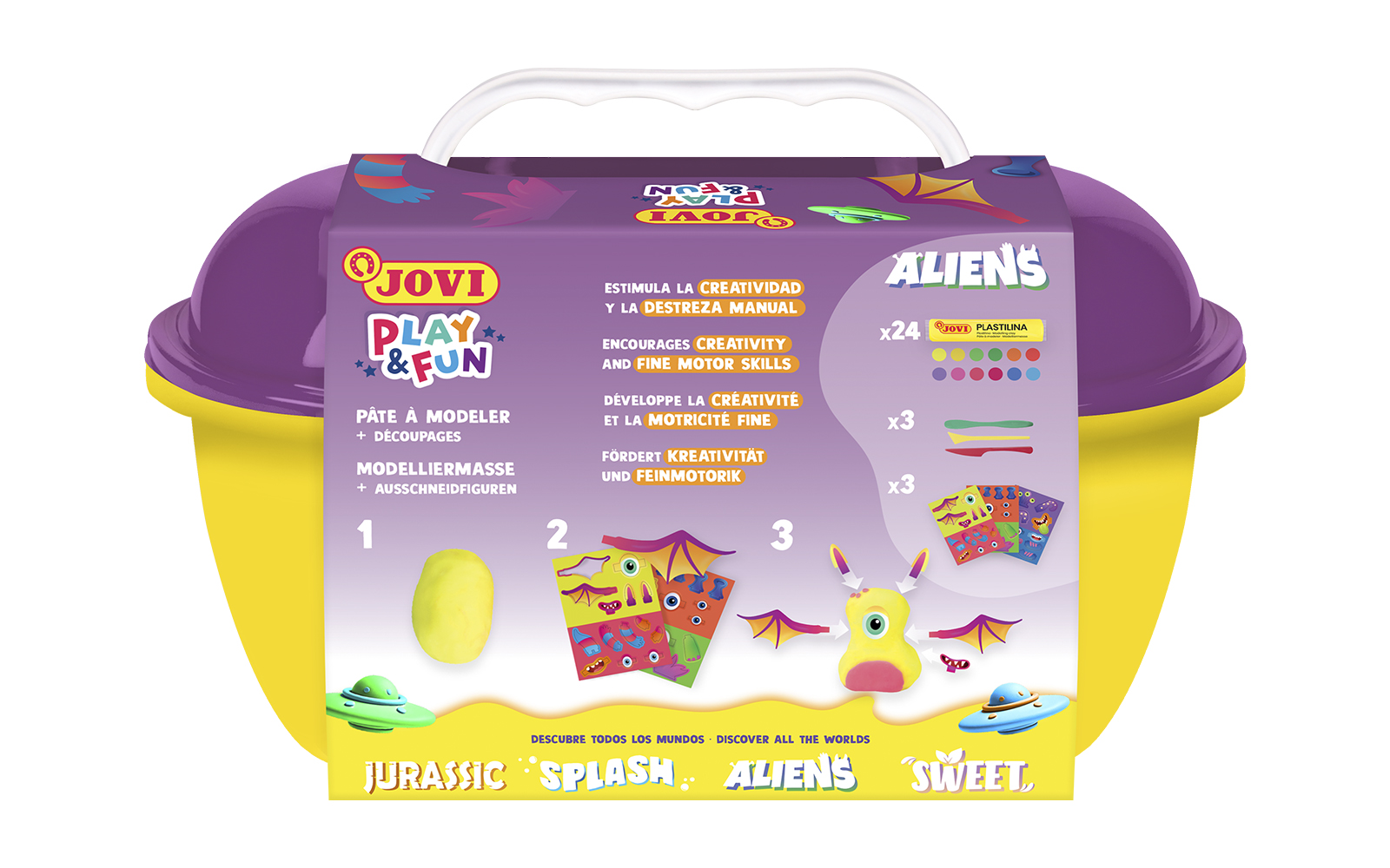 JOVI Plasticine Modelling Clay Kit - Aliens - Image 8