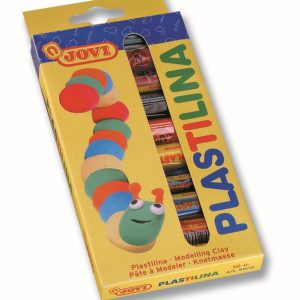 JOVI Plasticine Modelling Clay 10x15g - Assorted Colours