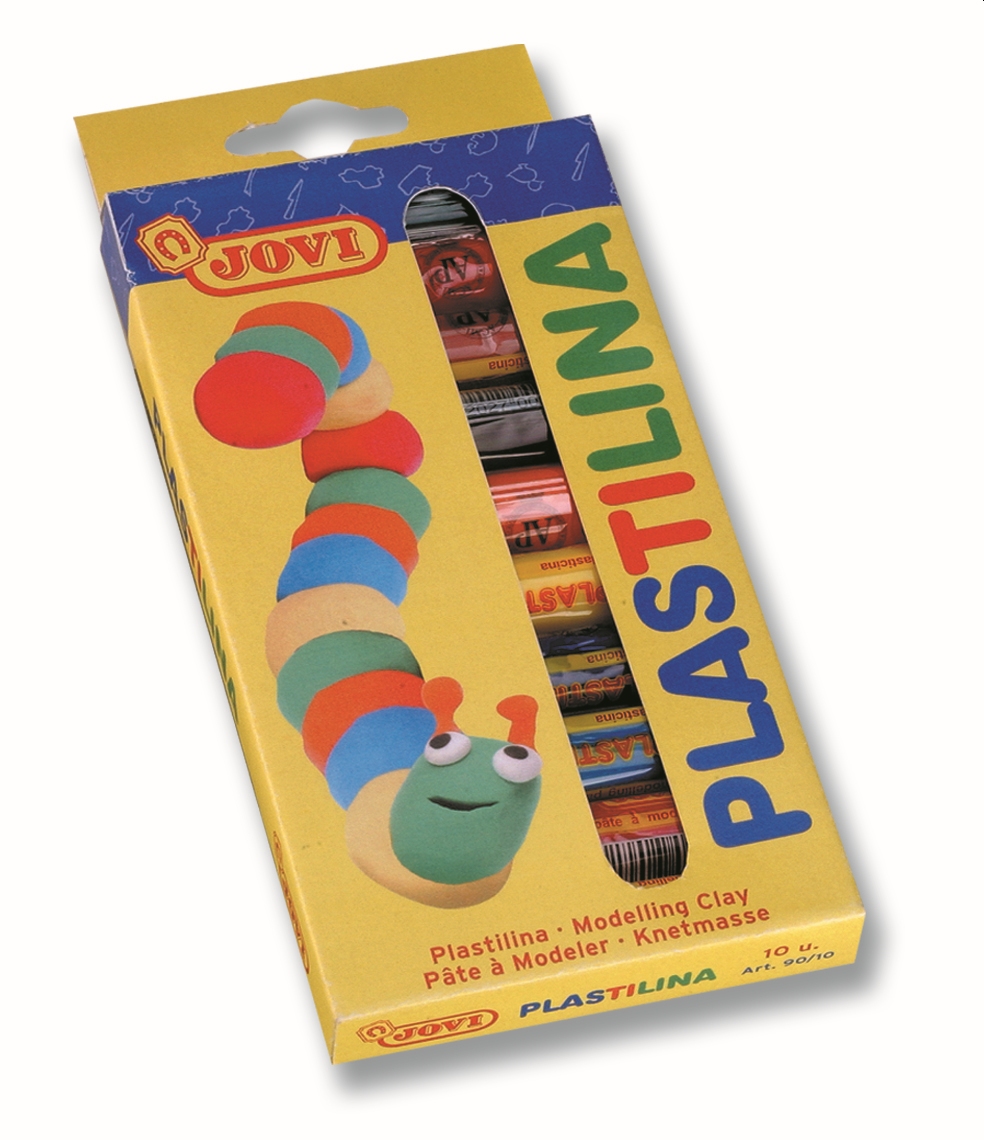 JOVI Plasticine Modelling Clay 10x15g - Assorted Colours