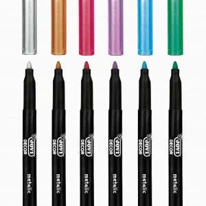 JOVI Metallic Markers 6's Assorted Colours