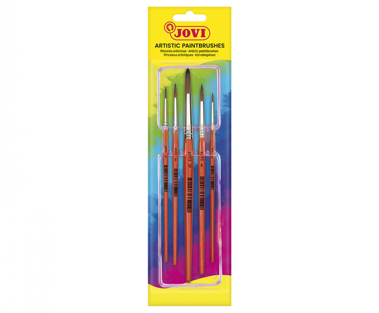 JOVI Paint Brushes - Artist 5's (#0,4,6,8,12)