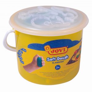 JOVI Soft Play Dough 4x50g - Mini Bucket + Tools