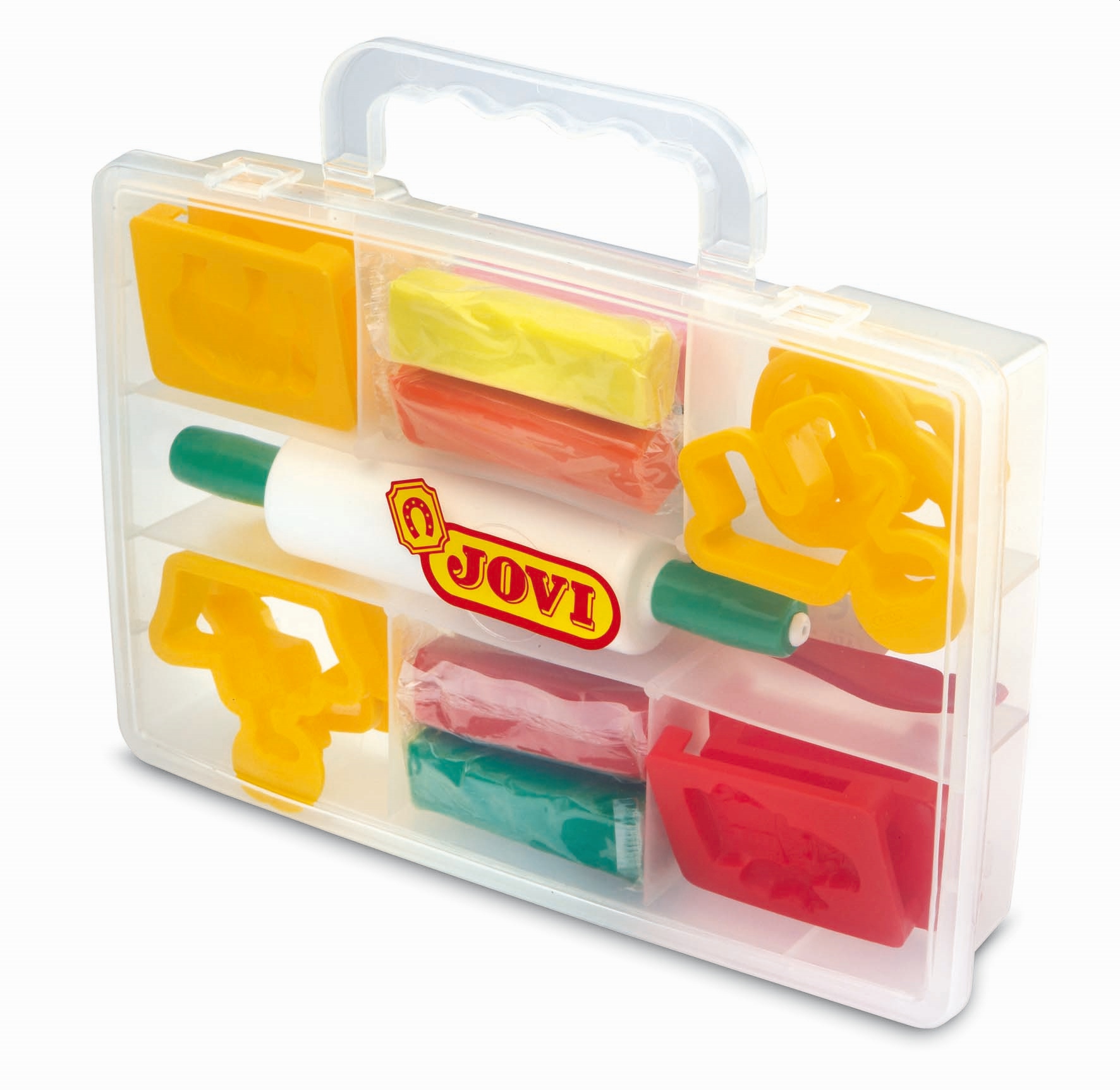 JOVI Plastilina Play Set 8x25g - Transparent Case