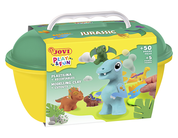 JOVI Plasticine Modelling Clay Kit - Jurassic
