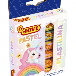 JOVI Plasticine Modelling Clay 6x15g Pastel Colours