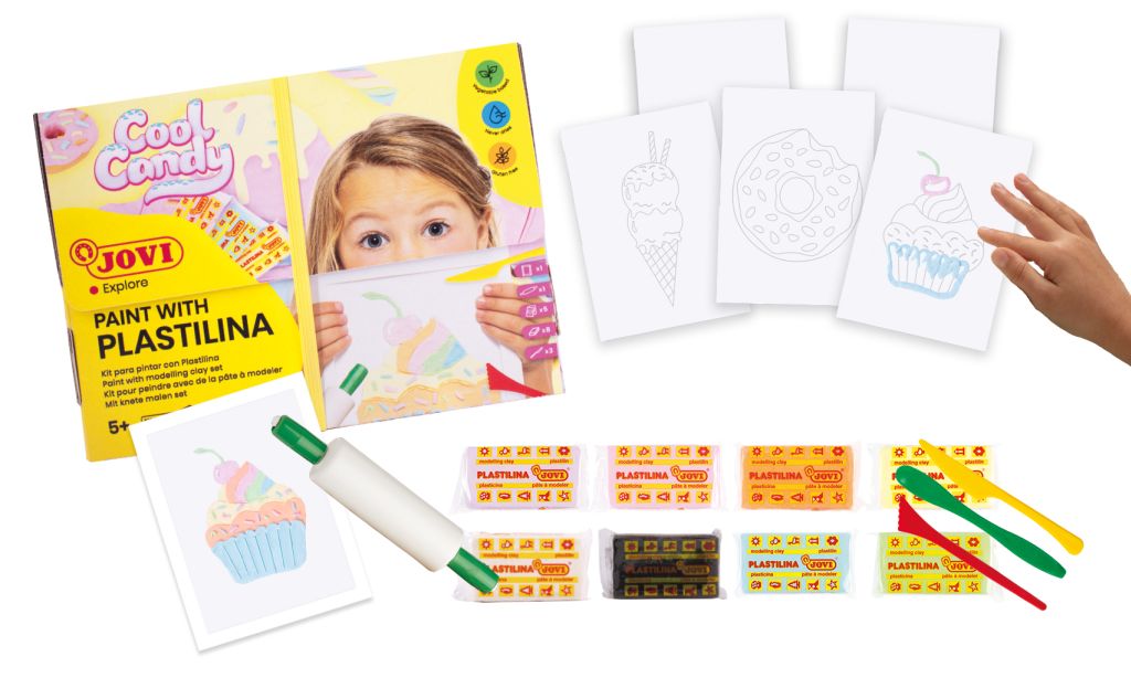 JOVI Paint with Plastilina Kit - Cool Candy
