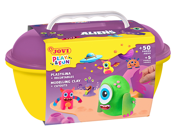 JOVI Plasticine Modelling Clay Kit - Aliens